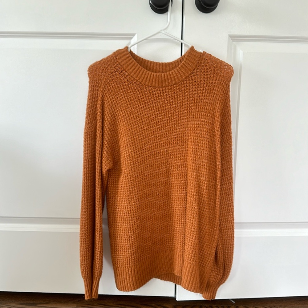 American Eagle sweater - burnt orange, size small, loose fit